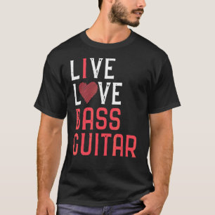 Camiseta Bass Guitarra Gráfico Mulheres Homens Bass Playe