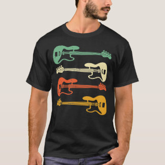 Camiseta Bass Guitarrista Guitarrista Picada Musicia