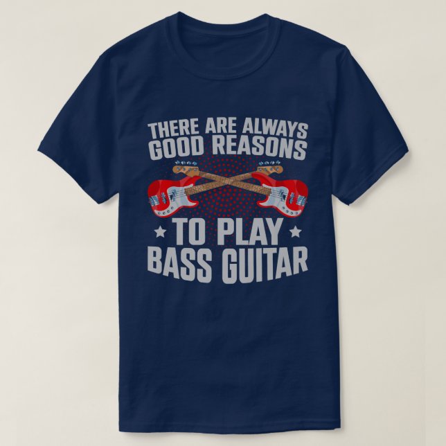 Camiseta Bass Guitarrista Musical Bass Guitarista Fu (Frente do Design)