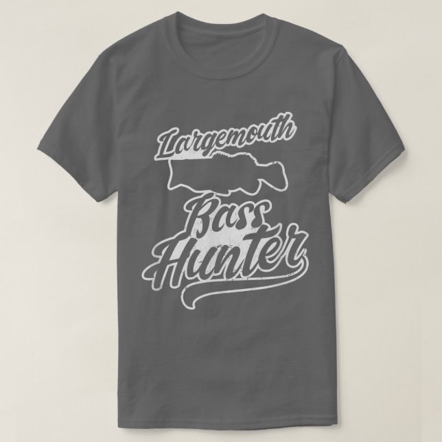 Camiseta Bass Hunter Design Largemouth Bass (Frente do Design)
