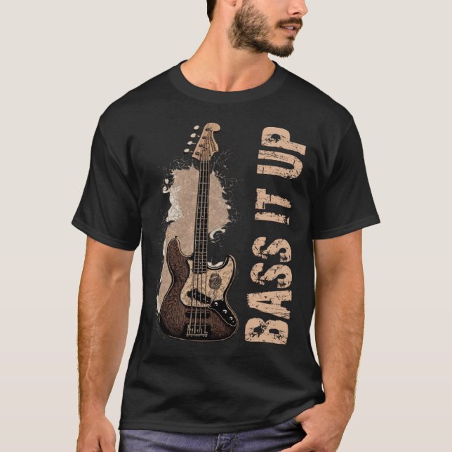 Camiseta Bass it up music musician bassist (Frente)