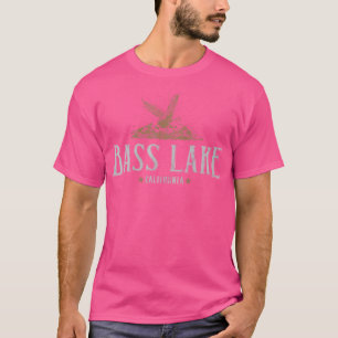 Camiseta Bass Lake California Mounties Camp Caminhando Eagl