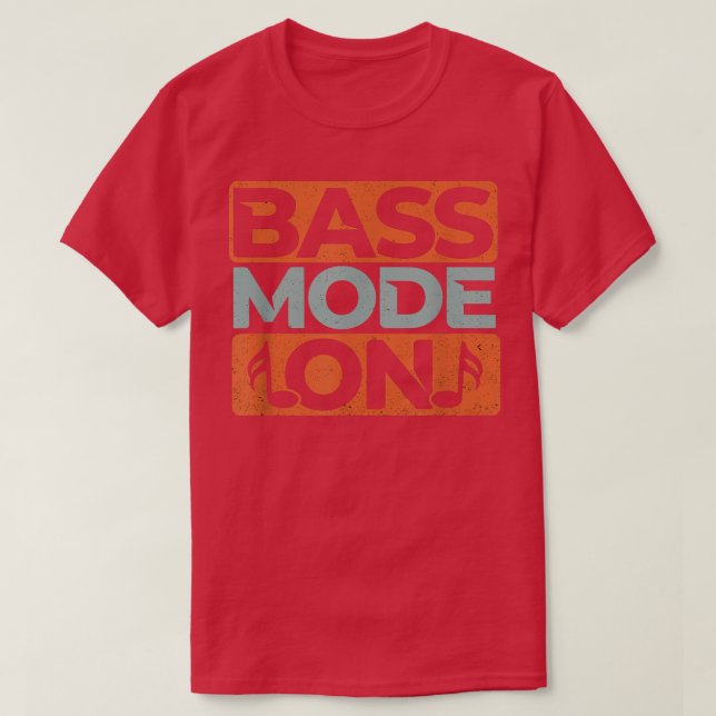 Camiseta Bass Mode On Funny Choir Singer Musicians Music Gr (Frente do Design)