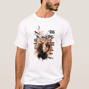 Camiseta Bass Mode On – Music Lover
