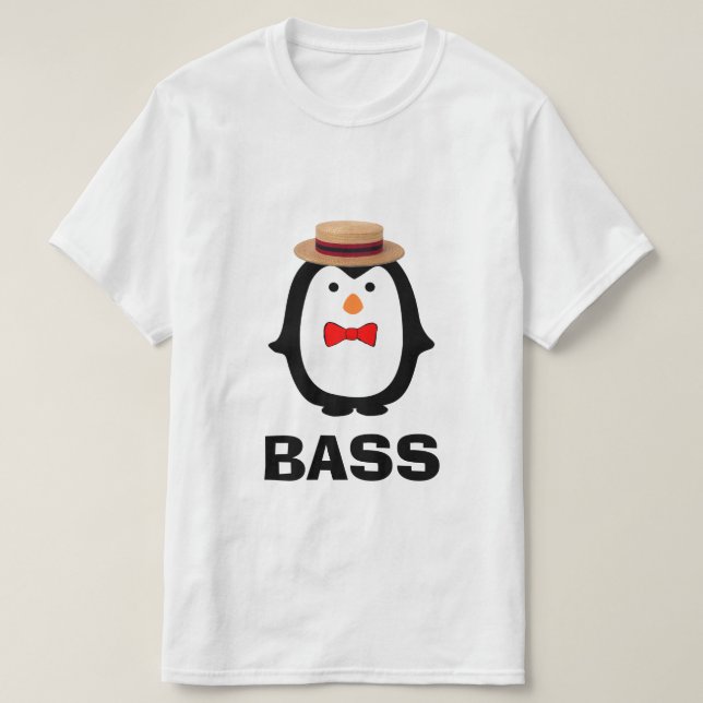 Camiseta Bass Penguin (Frente do Design)
