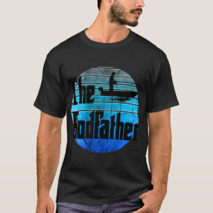Camiseta Bass, Perca Peixe Design Retro Pôr do Sol