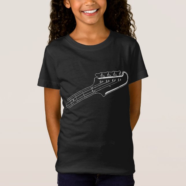 Camiseta Bass Player Bass Guitar Design (Frente)