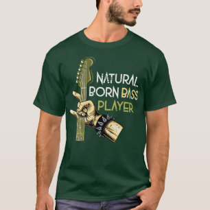 Camiseta Bass Player de música para instrumentos musicais p
