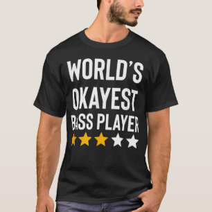 Camiseta Bass Player Musical Mais Engraçado Guitarra