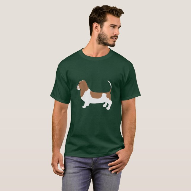 Camiseta Basset Hound (Frente Completa)