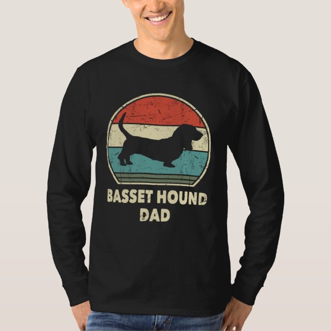 Camiseta Basset Hound Dad Dog   For Men Basset Hound Daddy (Frente)