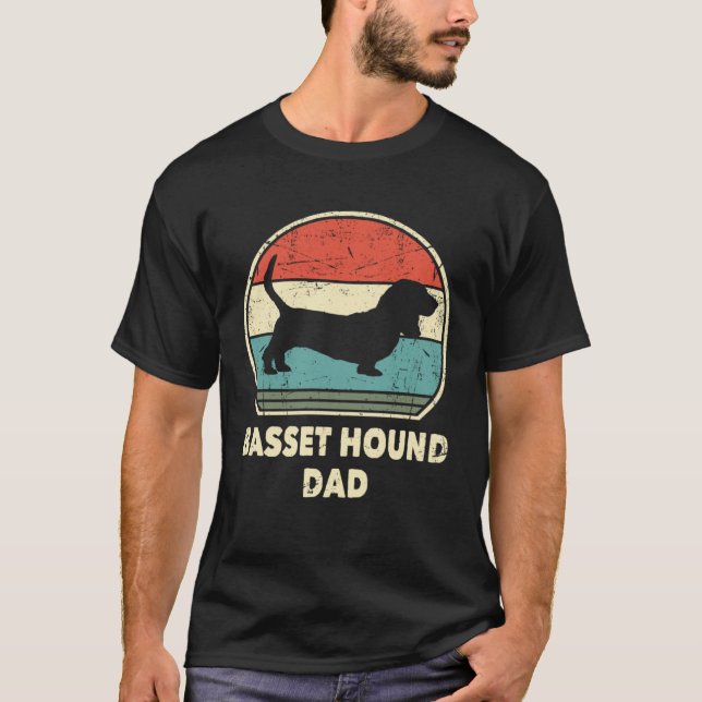 Camiseta Basset Hound Dad Dog   For Men Basset Hound Daddy (Frente)