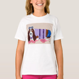 Camiseta Basset Hound de Nadadeiras