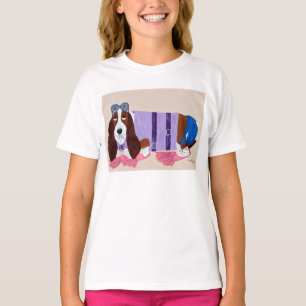 Camiseta Basset Hound de Nadadeiras