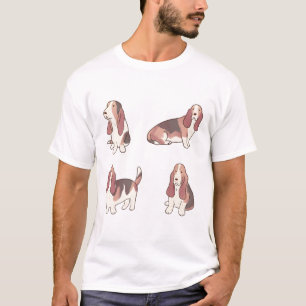 Camiseta Basset hound Delight � Arte Animal Bonita