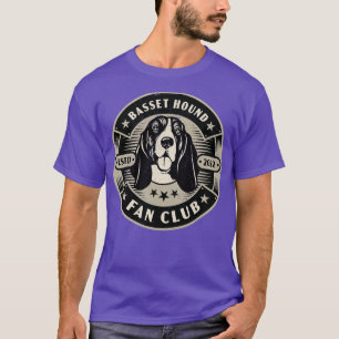 Camiseta Basset Hound Dog Fan Club