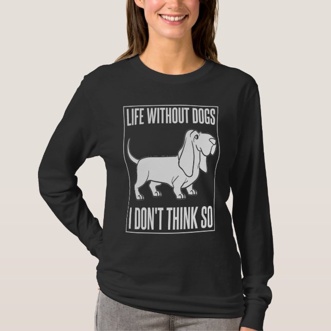 Camiseta Basset Hound Dog Puppies Owner Lover (Frente)