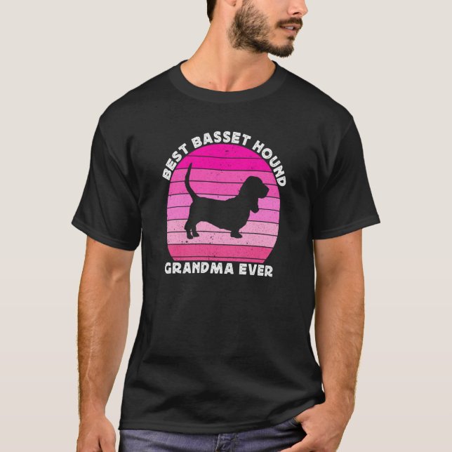 Camiseta Basset Hound Grandma For Women Basset Grandma Dog (Frente)
