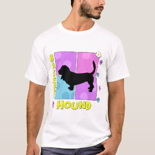 Camiseta Basset Hound Groovy