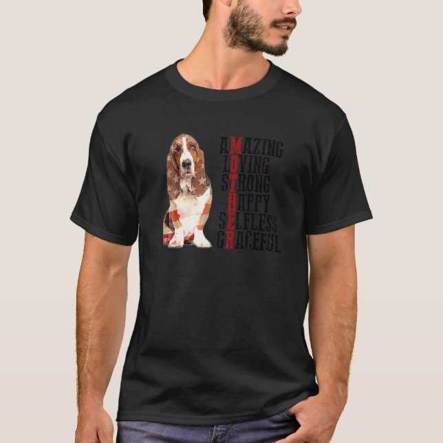 Camiseta Basset Hound Incrível Adorador Forte E Selvagem (Frente)