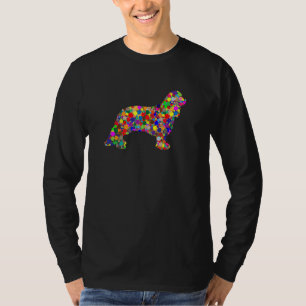 Camiseta Basset Hound Internacional de Ponto Colorido de Bo