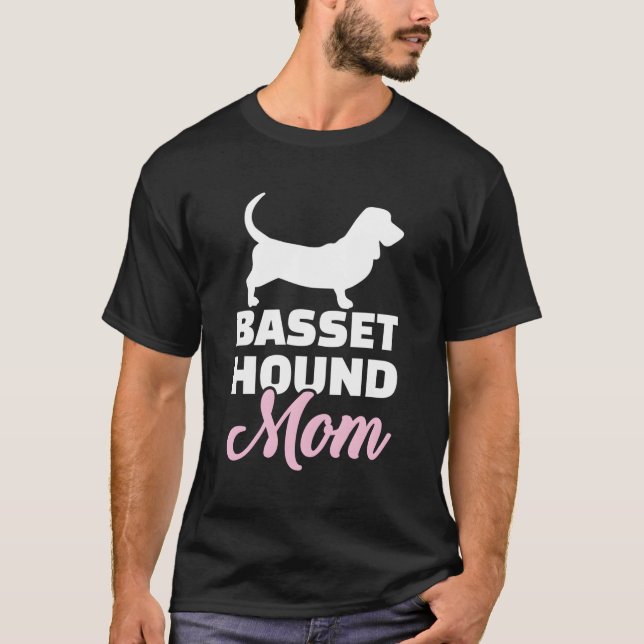 Camiseta Basset Hound Mãe (Frente)