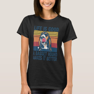 Camiseta Basset Hound Para Mulheres Homens Mãe Pai Cão Bas