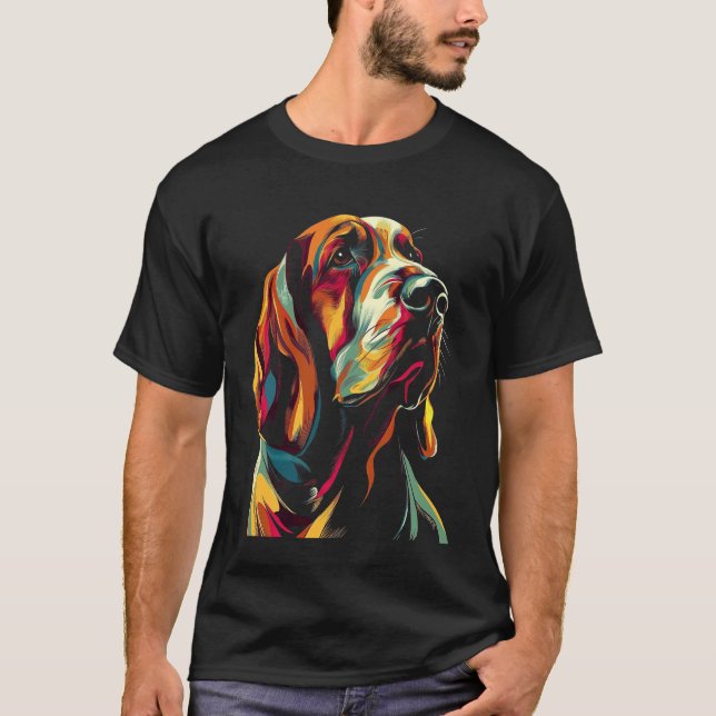 Camiseta Basset Hound Retro (Frente)