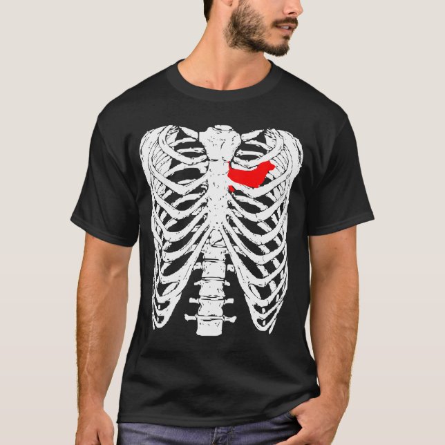 Camiseta Basset Nos Meus X Rays (Frente)