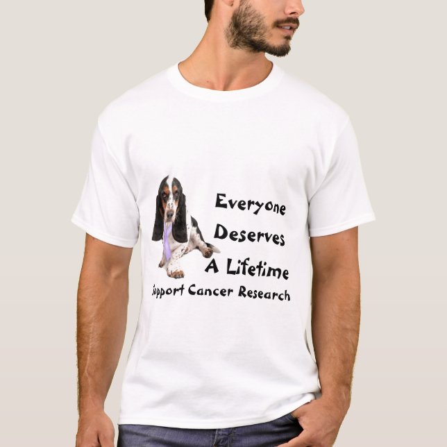 Camiseta Basset - vida (Frente)