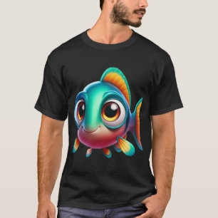 Camiseta Basslet Adorável de Barbatana Lâmina