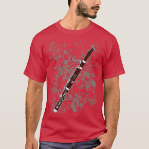 Camiseta Bassoon Professor Bassoonista Músico de Woodwind