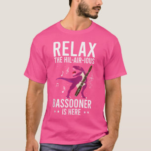 Camiseta Bassoon Reed Para Orquestra Bassonista E Bassoon