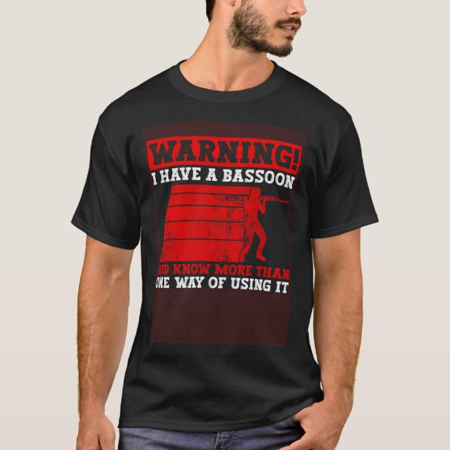 Camiseta Bassoon Wind Instrument And Woodwind instrument Ba (Frente)