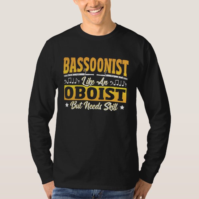 Camiseta Bassoonist Not Oboist (Frente)
