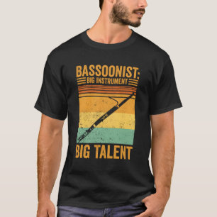 Camiseta Bassoonista Bassonista Grande Talento