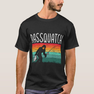 Camiseta Bassquatch crente bigfoot pesca de bass yeti