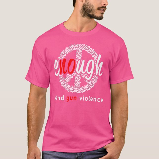Camiseta Basta Acabar Com a Violência Armada Dia de Conscie (Frente)