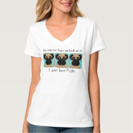 Camiseta Basta Amar Pugs Citar Engraçado Tejo