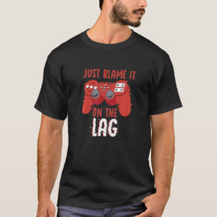Camiseta Basta Culpá-Lo No Vídeoga De Jogos Do Controlador