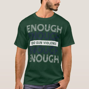 Camiseta Basta de Vestes de violência contra armas laranja 