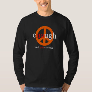Camiseta Basta de Vestes de violência contra as armas no Di