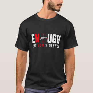 Camiseta Basta de violência contra as armas, sem consciênci