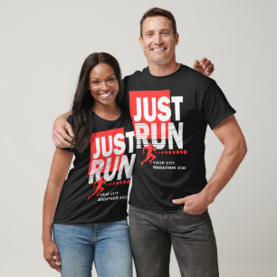 Camiseta Basta Executar Maratona Race Data Vermelha