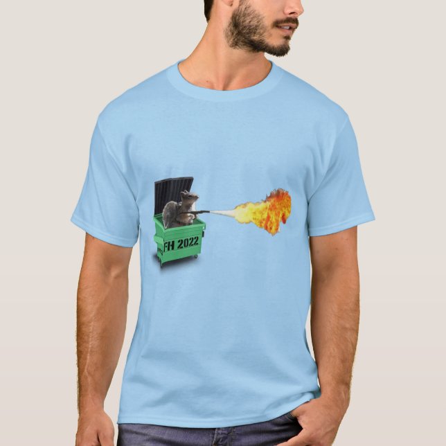 Camiseta Basta Firecracker Dumpster Fire Color Tee (Frente)