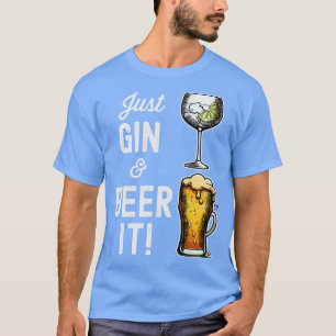Camiseta Basta Gin e Beer, é engraçado design