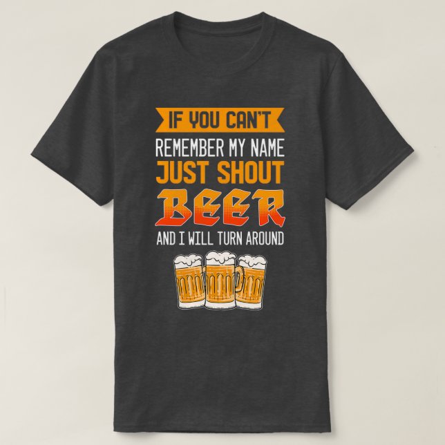 Camiseta Basta Gritar Cerveja Para Amantes De Cerveja (Frente do Design)