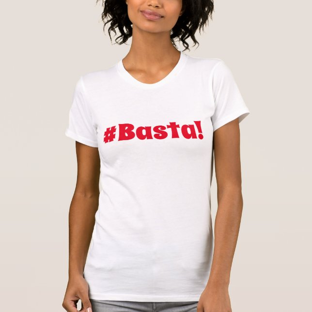 Camiseta #Basta Hashtag (Frente)