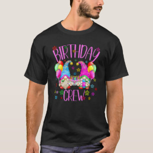 Camiseta Bastante Arco-Íris De Aniversário Gnomo Para Mulhe