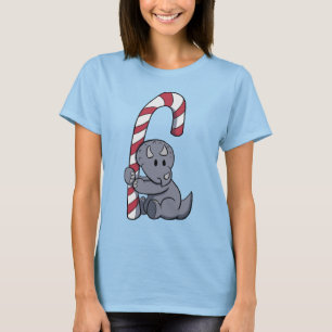 Camiseta Bastão de doces do Triceratops